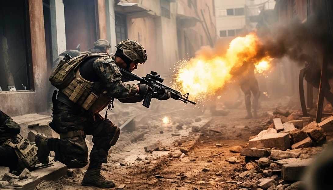 A candid photo capturing a special operations forces team in action during a mission in Iraq (taken with a Nikon D850).