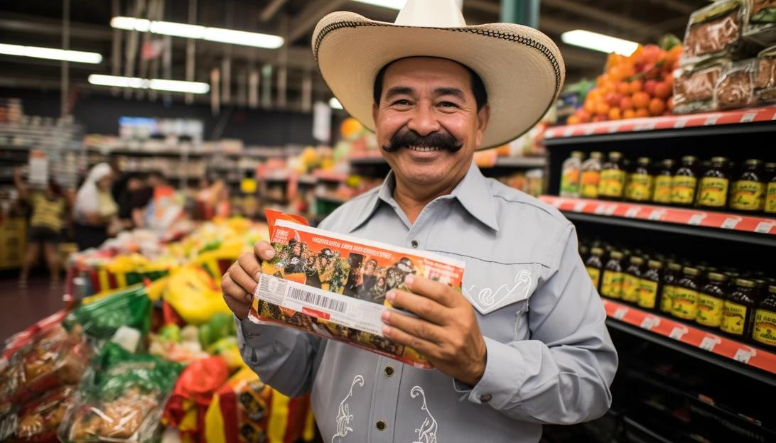 A photo of Navor Herrera, owner of Las Palmitas Mini Market, proudly holding the $1M check received during the press conference with Powerball officials. (Taken with a Nikon D850)