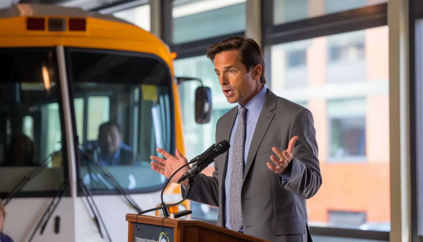 Superintendent Marty Pollio at a press conference, addressing the issues and solutions for the district's transportation system. Taken with Nikon D850 DSLR.