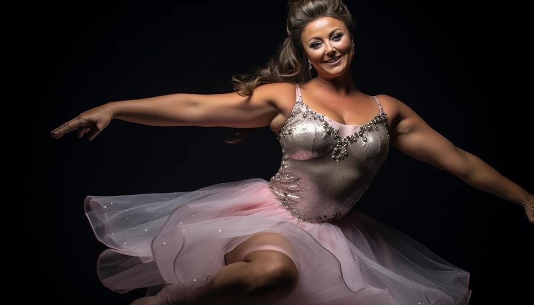 Abby Lee Miller posing confidently, showcasing her strength and resilience after beating cancer, taken with Nikon D850