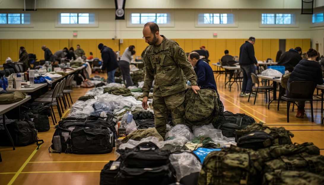 An image capturing the unity of the Boston Jewish community, as members come together to pack supplies and gear for the Israel Defense Forces. (Taken with a Nikon D850)