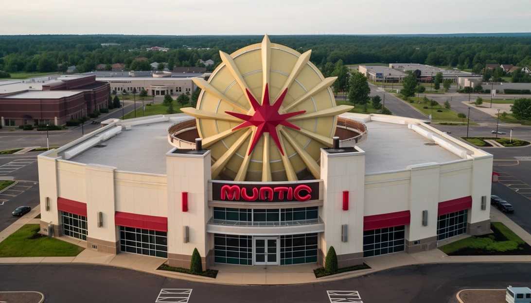 An aerial view of an AMC theater sign symbolizing the potential bankruptcy looming over the company. (Taken with Nikon D850)
