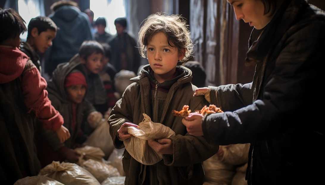 Children receiving emergency food assistance from the World Food Program in western Afghanistan. (Taken with a Nikon D850)