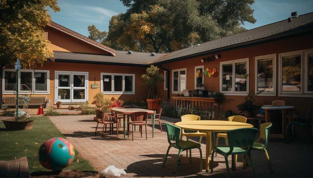 A snapshot of a rural childcare facility providing essential services to families, photographed with a Sony A7 III camera.